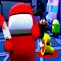 Red Imposter Among Us Race Game 3D (Мод, Много денег)