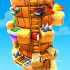 Blocky Castle: Tower Climb (Мод, Много денег)