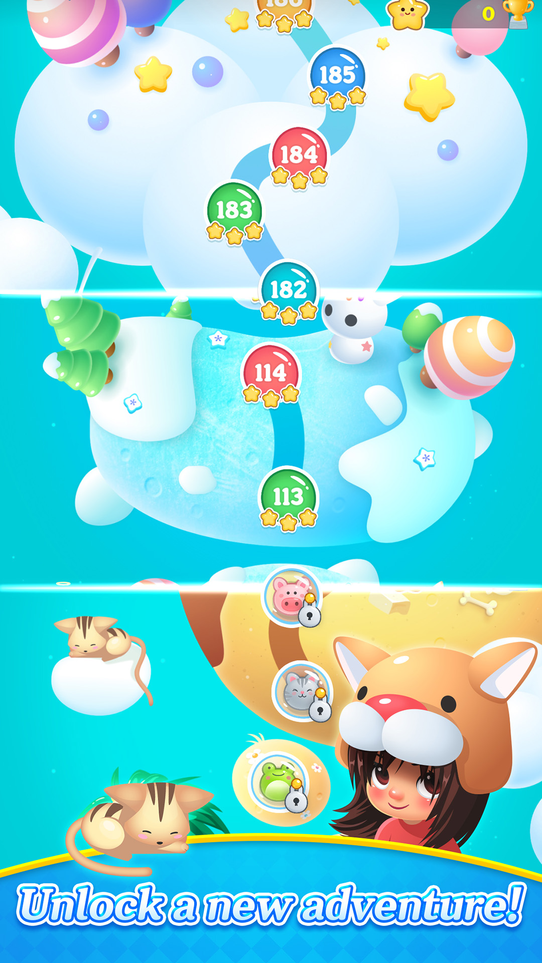 Скачать Bubble Shooter : Animals Pop 2.5 (Мод, Бесплатные покупки) на  андроид